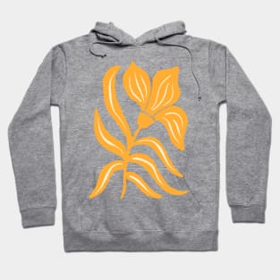 Yellow Stylized Tulip Hoodie